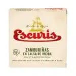 Zamburiñas en salsa vieira Conservas Escuris Premium